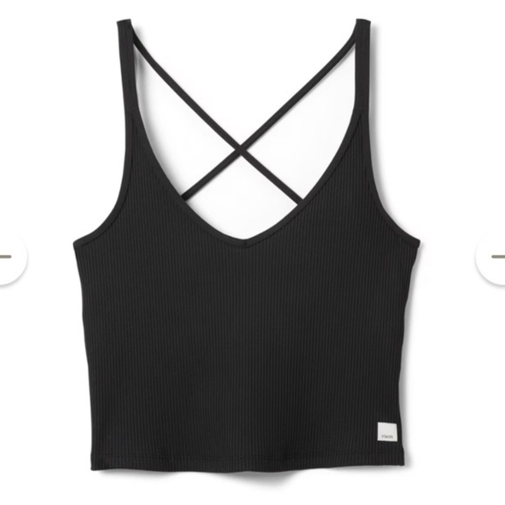 Vuori rib crop tank top with built in bra Women’s XS - Picture 2 of 9